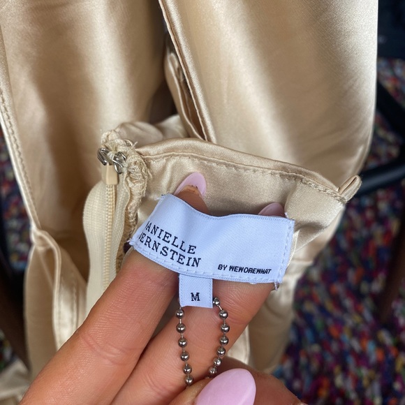 NEW - WE WORE WHAT TIE CUT OUT HALTER DRESS - Picture 3 of 5